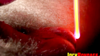 Master Chad Brock continued to give his new sub Dane Hyde a shocking treatment