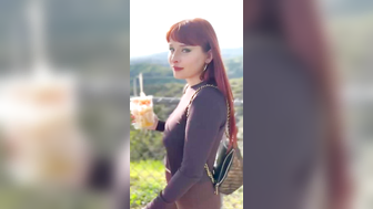 Observe The Outer Space With Lovely Babe Odette Fox