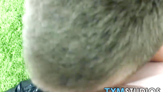 Twink homo sucks thick cock in an amateur homemade video