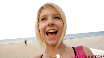 Tessa Taylor Seduces a Guy In the Beach