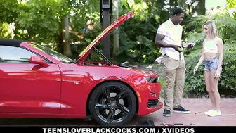 Teeny Small Blonde Chloe Temple Takes Gigantic Ebony Penis