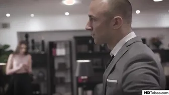 Ultimate skank Elena Koshka fucks Dads boss then scumbag Daddy