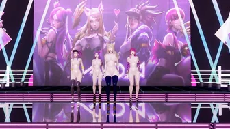 [MMD] GirlsDay - something Naked Vers. Ahri Akali Evelynn Kaisa 3D Uncensored