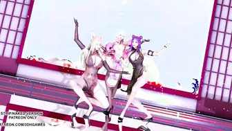 [MMD]Tougen Renka 桃源恋歌 Ahri Kaisa Seraphine Beauty Sexsual Dance 4K 60FPS