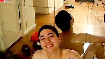 Tattooed teenagers Billy and Noah moan while masturbating