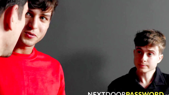 Elliot Finn surprised his boyfriend Dakota Payne with a hot threesome Valentines gift