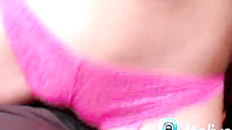Busty camgirl gives a lap dance