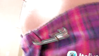 Teen gives lap dance in undies