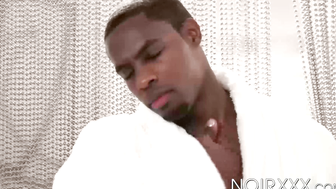 BBC massage with DeAngelo Jackson escalated to hardcore anal sesh