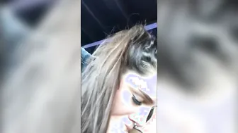 Great Cutie Lusty Teenie give a sloppy fellatio inside Outdoors