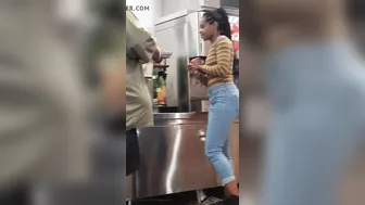 SUPERB Ass inside JEANS