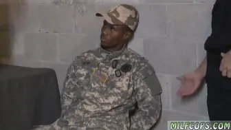 Red Haired interracial three-way xxx Fake Soldier Getting Used