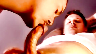 Hunks moan during interracial ball licking and cock sucking