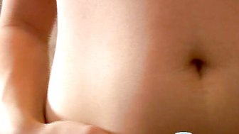 Curvy white girl exposes her huge rack