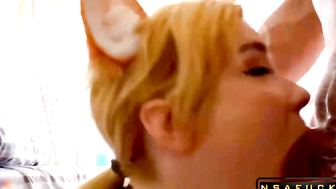 Tender Girl Hard Facefuck Closeup Cum in Mouth