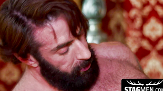Bearded daddy Scott Carter blessed my ass by feeding it with his giant rod