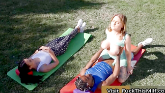 Yoga Teacher Brandy Renee Wants Nothing More Than To Be Stretched By Damion's Big Fat 8