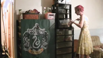 Cleaning and Masturbating with Blue Duster Piss Finish