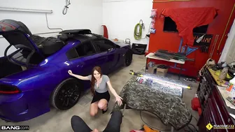 Roadside - Gigantic Boobies mom Getting Banged By Her Vehicle