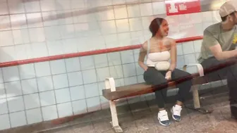 NO BRA TITTY SITTING UP BEAUTIFULLY