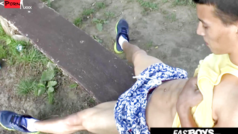 EastBoys Hot Gypsy Carlito Lucero handjob until he cum