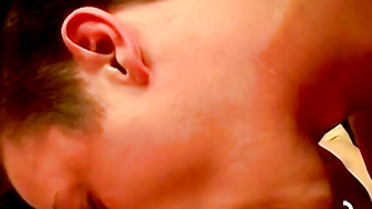 Alluring lover spreads his ass while he smokes a cigar