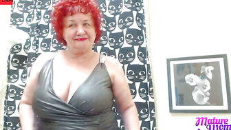 Mature Redhead CougarXFun Shows Her Funbags