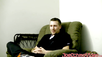 Chubby gay amateur sucking on hard younger cock