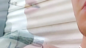 Tattooed twinks blowing clouds of smoke to his dick