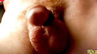 Hot straight guy releases his gorgeous cock for a jack off