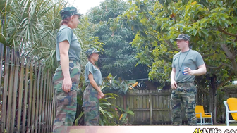 These sluts wanted to join the US army