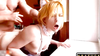 Fox Maid Cosplay Blowjob and Hard Doggys