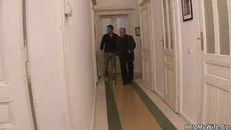 He fucks his young blonde wifey for cash
