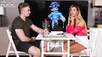 Goddess Barely Legal Angelica Welcomes New Stud Luke To HotGuysFuck