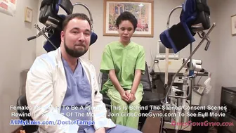 Hispanic Sandra Chappelle is inside Pain During Gyno Exam 