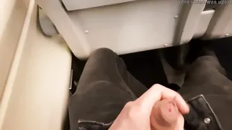 Outdoors cock flash inside the train. Stranger bimbos jerk me off and