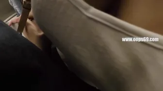 Unknown Blonde Milf with Gigantic Hooters Started Touching My Cock inside Subway