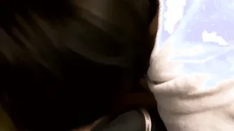 Outside cock flash inside the train. Stranger chick jerked me