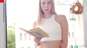 Blonde Teen Alice Mur Strokes Her G-Spot and Cums Hard