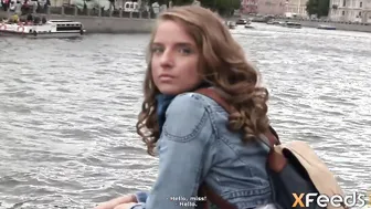 babe takes part inside porn movie with fake agent