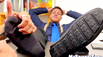Jock Dan Edwards was impressed with feet sucking and worshipping of Johnny Hazzard