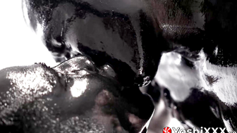 Preparing porn video – Asian Damian Dragon and Yoshi Kawasaki splatter oily black goo while breeding raw