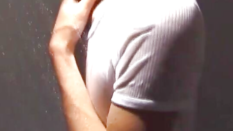 Adorable Gay Ryu Rubs His Dick While On Shower