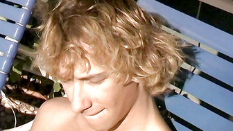 Curly Barrett Foss Wanking Back To Back With An Audience