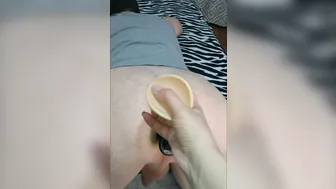 Triple anal sex toy penetration. Female Domination. Anal Training