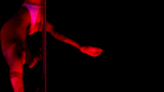 Hot and passionate pole dancing by sexy world class pole dancer Blaine Petrovia