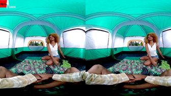 She Squirts When We Fuck in a Tent - Virtual Real Porn