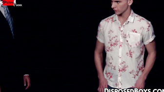 DisposedBoys.com - Twink Jack Waters shoots load while getting fucked with a curved d