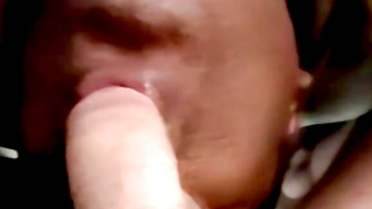 Mature black gay sucks young balls and eats warm cum