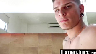 LatinoJuice.com - The wet ass of hot tatted dude Andreas became a slave to my deep po